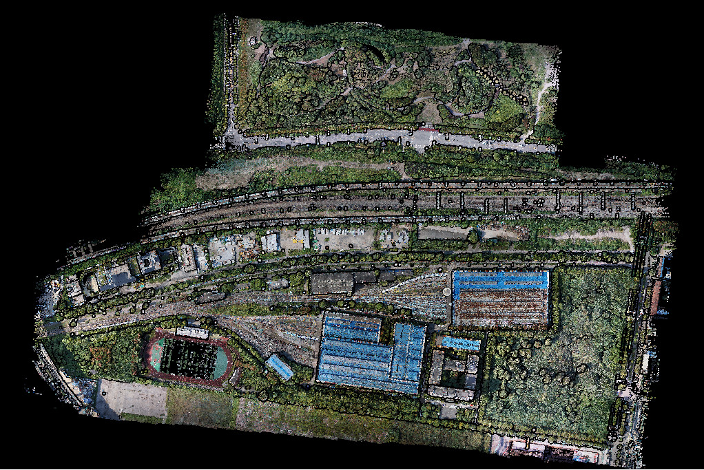 最新の会社の事例について UAVLiDARスキャンシステムGeosunGS-260X + Cameraアプリケーションによる都市建設。